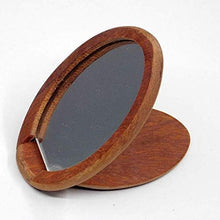 YYF, specchio portatile da toletta in palissandro, specchio portatile, protocollo semplice
