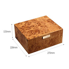 ZYING Legno Cigar Box, Cigarette Box Mini Portatile Humidor Cigar Box Cigarette Legno Storage Case del Contenitore (Dimensione: 27x22.8x11.5cm)