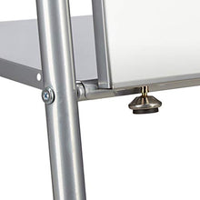 Relaxdays 10022580 Appendiabiti Metallo con Specchio Intero Asta Attaccapanni & Ripiano HLP 156,5x64,5x39 cm, Argento