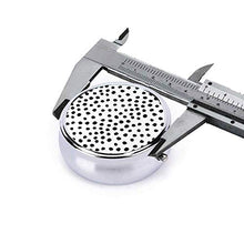Dots and Spots - Contenitore rotondo per pillole con 3 scomparti, in metallo, per medicina, vitamina e viaggi, colore: bianco e nero