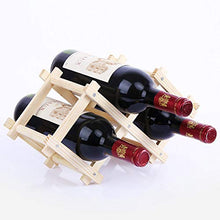 Rcsinway Creative Freestanding Wine Box Pieghevole Vino Telaio in Legno European Wooden Wine Display Stand Solid Legno Portavolo (Color : 5 Bottles)
