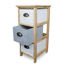 IlGruppone Mobiletto Multiuso per Bagno, Camera da Letto e Ingresso Misura 29x35x66 cm con 3 cassetti MOD Cisco