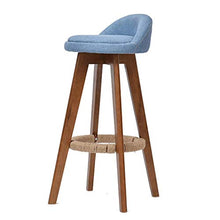Miwaimao - Seggiolone da bar in legno massiccio, confortevole (colore, E, dimensione, 53 cm), E, 63 cm