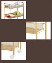 &ripiano di stoccaggio Carrello per ripiano da cucina Scaffale di finitura (Color : Yellow)