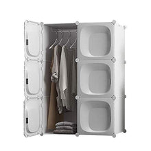 Cassapanche GGJIN Armadio stratificato Bianco Combinazione della Stanza Camera da Letto dello Studente di College Montaggio Semplice Push-Pull Moderna