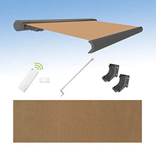 Four & More Tenda da sole elettrica a cassonetto, 4,5 x 3 m, con braccio snodato, colore grigio