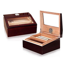 CLJ-LJ Noce humidor Cigar Box Mostra Una Piccola Finestra Trasparente Cigar Cabinet