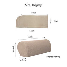 Matogle 2 Set Braccioli Coprisedili Copertura Tessuto Protettiva Bracciolo Poltrona Coprisedili Braccioli Elasticizzati Slipcovers Braccioli Rimovibili Protezioni per Sedia Divano Mobili