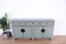 Yajutang - Cassettiera cinese con 4 ante e 3 cassetti, colore: Grigio
