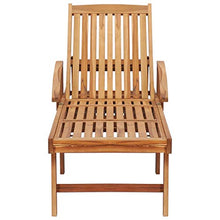 vidaXL Lettini Prendisole 2 pz con Tavolo in Legno Massello di Teak