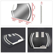 FORAM Personalizza Controluce LED Specchio - su Misura - con Interruttore e Accessori Caldo - Freddo Bianco L67