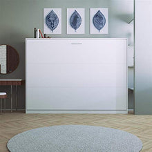 SMARTBett Letto a Scomparsa Basic Letto Ribaltabile Letto a Muro (140x200 Orizzontale, Bianco)