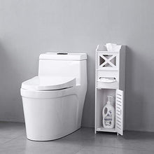Wealthgirl - Armadietto da bagno, impermeabile, colore: bianco, robusto