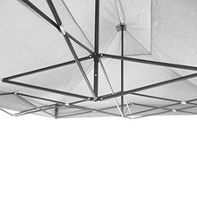 GrecoShop Gazebo Pieghevole Impermeabile Bianco in Alluminio 3x4,5m - M4358