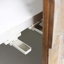 Milani Home s.r.l.s. Armadio a Due Ante con Decoro in Legno di Design Moderno per Salotto Cucina Sala da Pranzo cm 90x50x150 h
