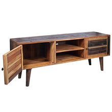Home Gadgets Mobile TV in legno rustico, 150 cm