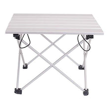 Portable Light Weight Aluminum Alloy Outdoor Folding Table For Camping Beach Backyards BBQ Party Size 40x34.5x29cm