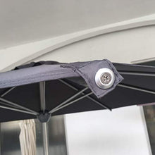 SORARA Apple Ombrellone Tondo 3M da Giardino | Grigio | Larghezza palo 48 mm | Alluminio Inox