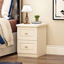 FEANG Comodino Mini Semplice Moderno Ultra-Stretto da 20 cm Largo Piccolo Piccolo per Camera da Letto Comodino Cabinet di stoccaggio (Bianco)