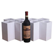 LHQ-HQ Wine Rack Legno - Pratico Decorazione Domestica Mestieri, Adatto for la casa, Bar, ECC, Bianco, 11 griglia