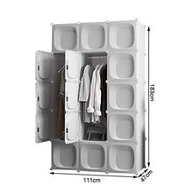 Cassapanche GGJIN Armadio stratificato Bianco Combinazione della Stanza Camera da Letto dello Studente di College Montaggio Semplice Push-Pull Moderna