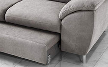 Dafnedesign.Com - Divano angolare 3 posti con penisola a Sinistra - Colore: Platino - cm. 271 x 222 x 94h