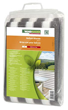 Windhager – Telone per Balcone Sylt, 0,9 x 5 m, Colore: Grigio/, Bianco, Multicolore