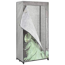 Tidyard Armadio New York 75x45x160 cm in Tessuto