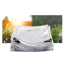 YJFENG Telone Trasparente, Pannello Laterale della Tenda per Isolamento Termico della Serra, PVC Resistente Impermeabile da 0,3 Mm, Protezione Solare Antipioggia, per Giardino