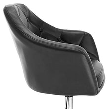 WOLTU® Coppia Sgabelli Neri Poltroncina da Bar Sedia da Scrivania Girevole Regolabile Poltrona con Schienale Braccioli