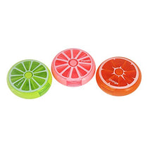 BanGSUN - Mini scatola per pillole per medicina, portatile, 7 giorni settimanali, a forma di frutta