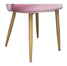 Sedia Imbottita in Velluto Rosa MOD. Sophie (2 pz)