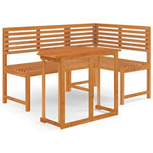 vidaXL Set da Bistrot 2 pz in Legno Massello di Acacia