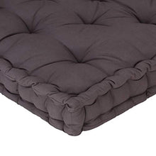 vidaXL - Cuscino per pallet, in cotone, 120 x 80 x 10 cm, colore: Antracite