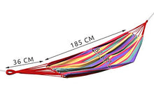 ISO TRADE Amaca da Giardino Terrazza Campeggio Colorato Cotone Max 150kg 185/82 cm 1126