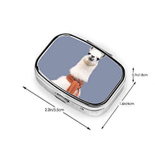 Scatola quadrata per pillole medicinali Llama moda pillola organizer viaggio pillola dispenser per vitamine integratori