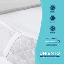 Coprimaterasso impermeabile – diverse misure (Oeko-Tex ® | Oeko-Tex ® standard 100), Cotone, bianco, 100 cm x 200 cm