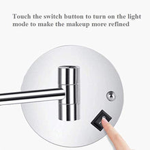 WZDD Specchio da Parete Trucco Bagno con Ingrandimento 5X, Specchio Ingranditore da Trucco con Luce LED, Specchio Cosmetico Illuminato