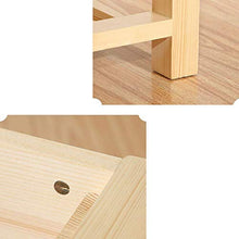 RCLD Comodini Armadio di stoccaggio Comò Legno massello di Pino Legno + Pino (Color : Solid Wood Color, Size : 46 * 36 * 46cm)