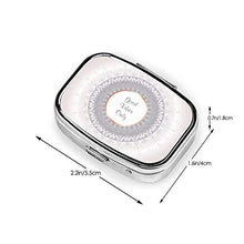 Scatola quadrata per pillole medicinali con mandala pastello e buone vibrazioni alla moda, organizer per pillole da viaggio per integratori di vitamine
