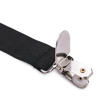 Joseche - Bretelle elasticizzate regolabili per angoli lenzuola, coprimaterassi, letto o divano, 8 pezzi, colore: nero Triangle Black [4PCS]