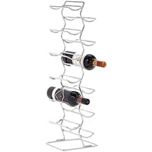 Amazon Basics - Portabottiglie di vino cromato dal design moderno, per 12 bottiglie