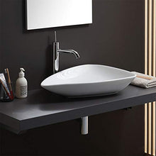 LAVABO DA APPOGGIO FORMA A GOCCIA IN CERAMICA DESIGN MODERNO