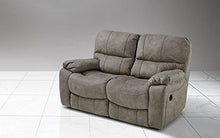 Dafnedesign.Com - Divano 2 posti con n.2 Recliner elettrici - Colore: Grigio Elefante - cm. 169 x 105 x 105h - Arredi Casa