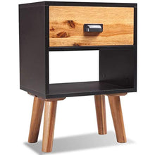 mewmewcat Comodino in Massello Acacia 40x30x58 cm