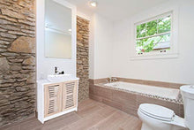 WOLTU Mobile a Terra Sottolavabo Armadietto da Bagno in MDF a 2 Ripiani con Ante 60x30x60,5cm