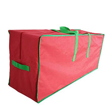Yeucan Custodia per Cuscino da Esterno Borsa da Giardino Rettangolare Mobili Maniglia per Patio Cerniera per Albero di Natale