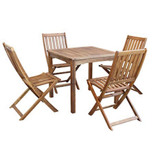 Cosma Tavolo 80 X 80 in Legno Acacia MASSICIO per Arredamento Giardino E Esterno