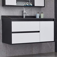 EVFIT Set di unità di vanità Simple Rock Board Bagno Cabinet Combinato lavabo lavabo vanità (Color : Black, Size : 50x80x50cm)