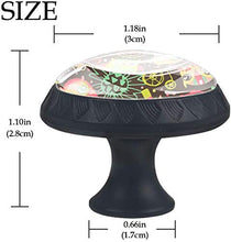 Gufo Acquerello Pomelli per Porta Set di 4 Pomelli per Mobili Manopole per Cassetti Cucina Armadio Vetro